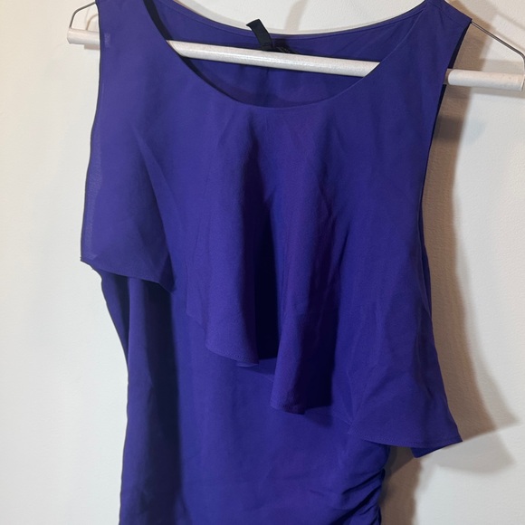 BCBGMaxAzria Asymmetrical Purple Dress - Picture 6 of 8